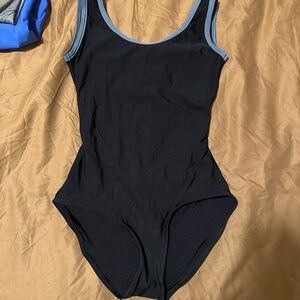 Yumiko Black and Blue Bodysuit